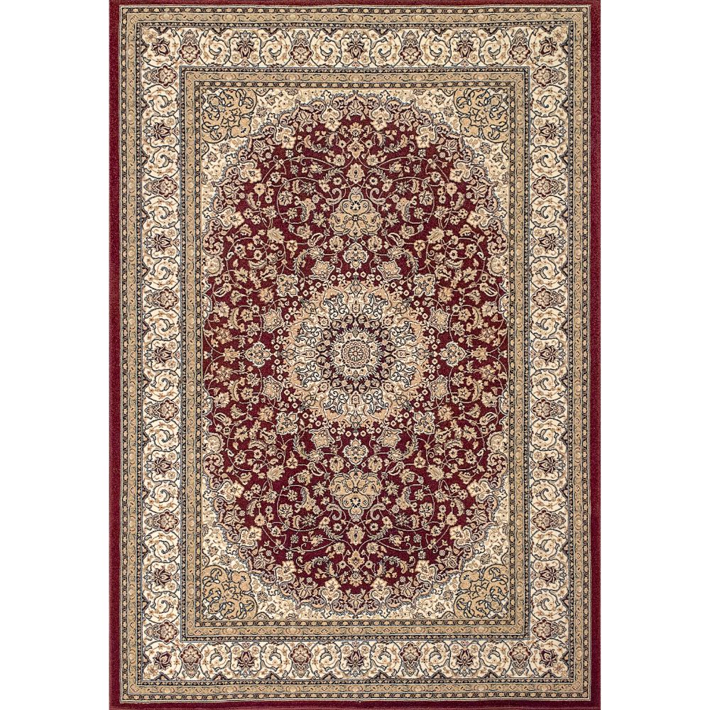 Dynamic Rugs 57119-1414 Ancient Garden 5.3 Ft. X 7.7 Ft. Rectangle Rug in Red/Ivory